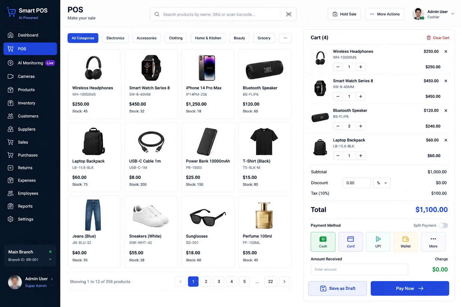 Online shopping on laptop and phone
